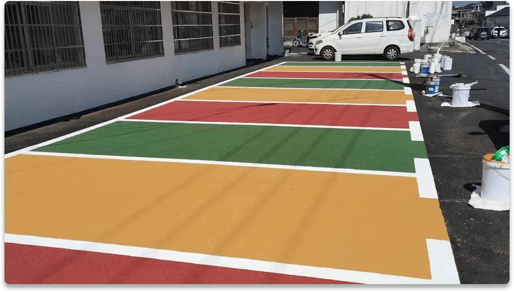 Ceramic particle non-slip pavement 05