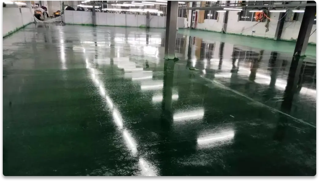Concrete color toughened floor 02