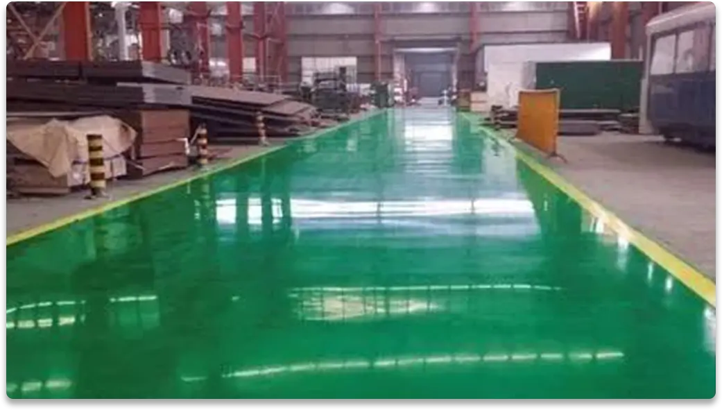 Concrete color toughened floor 03