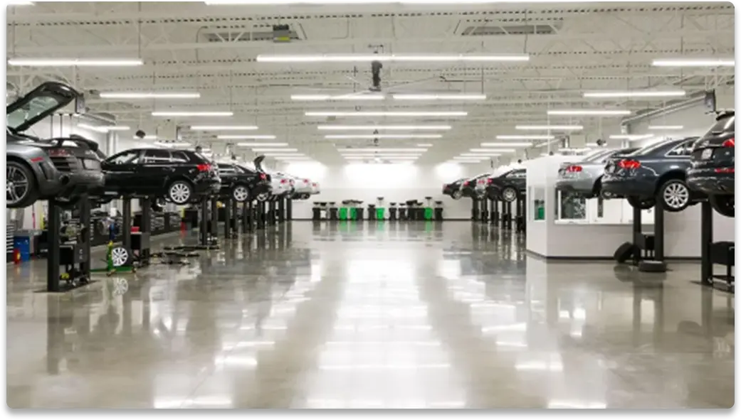 Concrete color toughened floor 04