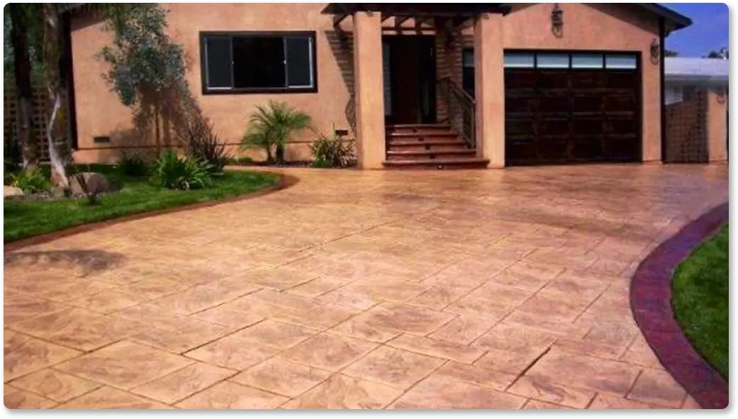 Concrete film pressing 02