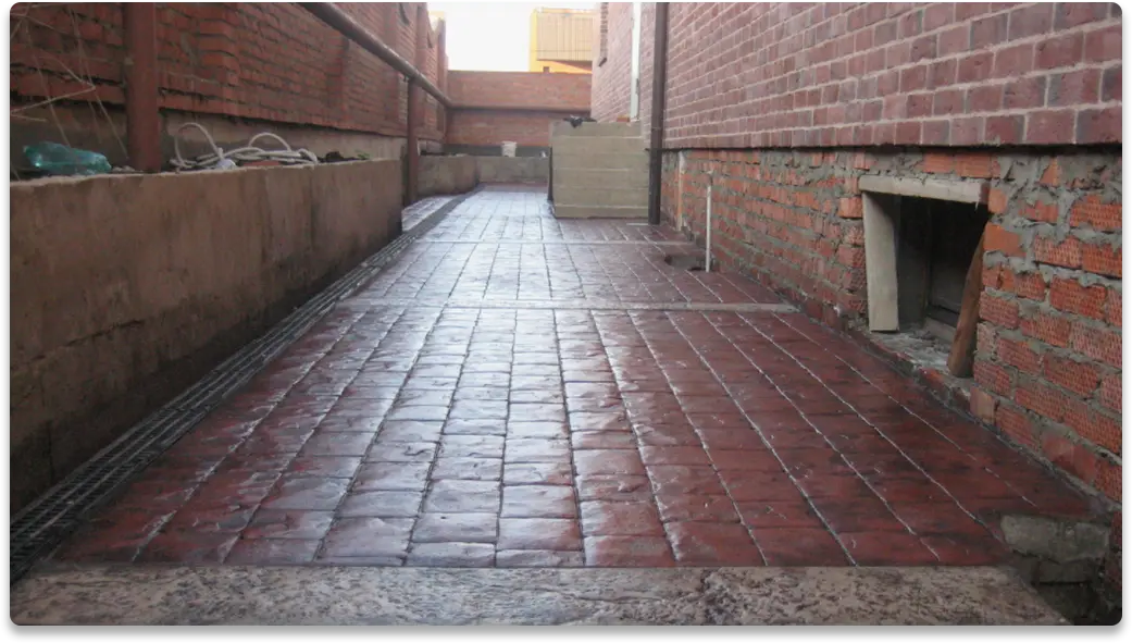 Water-based ionic colorant for concrete 02